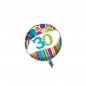 Preview: Folienballon mit Zahlendruck - Durchmesser:  46 cm - Zahl: 18, 30, 40, 50, 60, oder 70