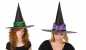 Preview: Hexenhut mit großer Schnalle in Grün und Lila – Kostüm jetzt online kaufen