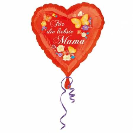 Folienballon Herz "Für die liebste Mama"