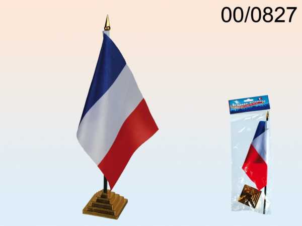 Flagge Frankreich, 90x150 cm, Polyester - Partybedarf Europäische Länder  Motto-Party Produkte 
