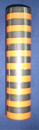 Luftschlange - orange/schwarz - 4 m