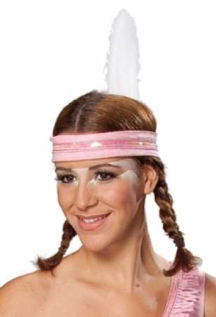 Rosa Indianerstirnband– Kostüm jetzt online kaufen