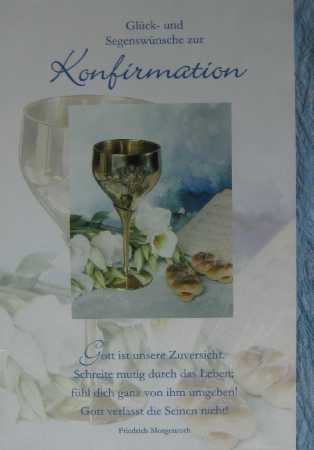 Konfirmationskarte mit Sprüchen - 5 Stück - verschiedene Sets