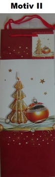 Weihnachts-Flaschentasche - 36 x 13 + 8 cm - verschiedene Motive