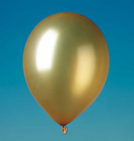 Metallic-Luftballon - 100 Stück - Farbe: gold oder grün