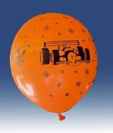 Luftballon "Formel 1" - 100 Stück - bunt gemischt
