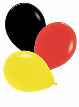 Luftballons in Deutschland-Farben Schwarz, Rot und Gelb – Party-Deko jetzt online kaufen