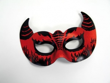 Rote Teufels-Augenmaske Domino – Karnevals-Masken und Kostüme jetzt online kaufen!