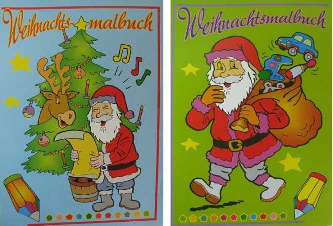 Weihnachtsmalbuch - Din A4 - 48 Seiten