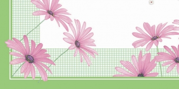 Dunicel-Mitteldecken »Pink Flower« 84x84cm  | Jetzt günstig online kaufen!