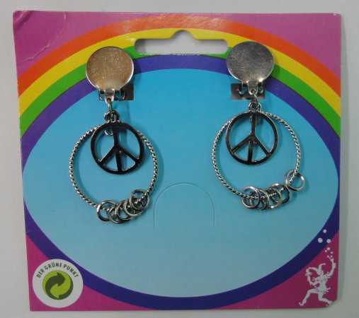 Ohrringe mit Peace-Zeichen