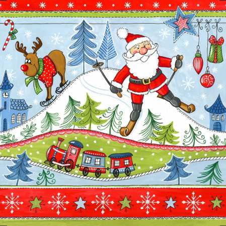 Weihnachtsserviette »Christmas Fun« kaufen | im Online-Shop von Papier & Party