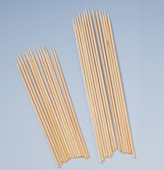 Bambus-Schaschlikspieße - Länge: 20 cm - Abnnahmemenge: 25 Stück, 100 Stück oder 250 Stück