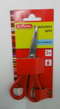 Bastelschere - spitz für Linkshänder - rot