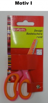 Design-Bastelschere - rund - Rechtshänder - verschiedene Motive