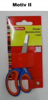 Design-Bastelschere - rund - Rechtshänder - verschiedene Motive