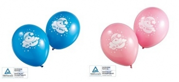Luftballon "It's a boy" oder "It's a girl" - 5 Stück - Farbe: hellblau oder rosa