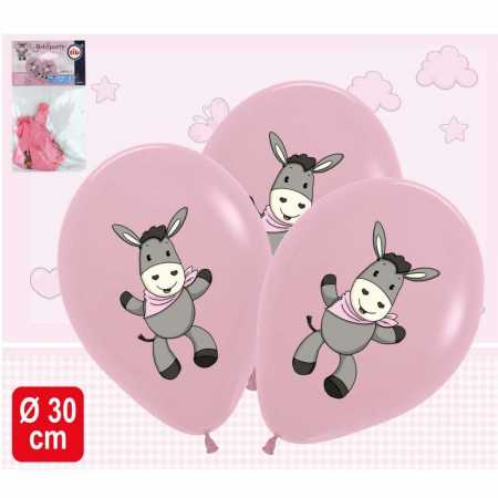 Luftballon Esel rosa- 4 Stück
