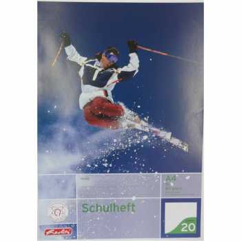 Schulheft - DIN A4 - Lineatur 20 - 16 Blatt