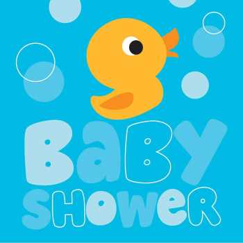 Baby Shower Serviette »Kleine Ente« kaufen | im Online-Shop von Papier & Party