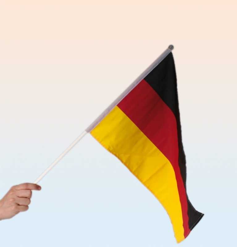 Deutschlandflagge mit Holzstab 30 x 45 cm Deutschlandfahne