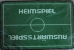 Fußballfußmatte "Heimspiel - Auswärtsspiel"