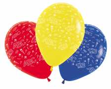 Luftballon "Schulanfang" - bunt - 5 Stück/Paket