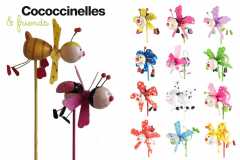 Windmühle "Coccoccinelles & Friends" - Höhe: 40 cm - verschiedene Ausführungen