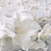 Hochzeitsserviette »Weiße Blumen« kaufen | im Online-Shop von Papier & Party