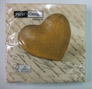 Hochzeitsserviette »Golden heart« kaufen | im Online-Shop von Papier & Party
