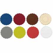 Tassenuntersetzer - 250 Stück/Paket - Farbe: blau, bordeaux, braun, creme, grau, kiwigrün, rot oder weiß