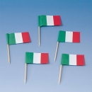 Deko-Picker-Flaggen "Italien" - 200 Stück