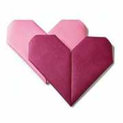 Origamiserviette Herz Rosa kaufen | im Online-Shop von Papier & Party