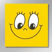 Serviette "Smiling face" - 3-lagig - 33 x 33 cm - 1/4-falz - 20 Stück/Paket